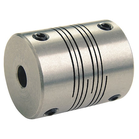 Ruland Motion Control Coupling, 4 Beam, 10x7mm, 303 SS, OD 25.4mm, L 31.8mm PSMR25-10-7-SS