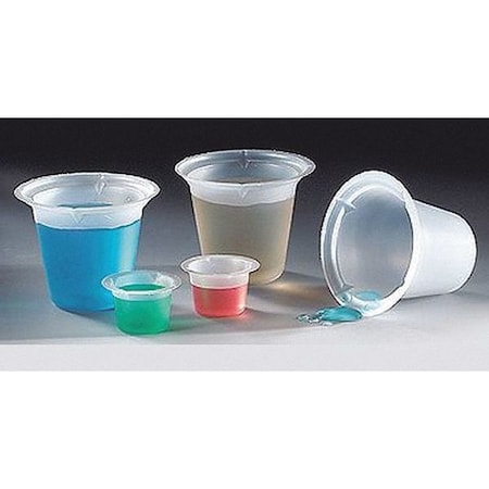 Globe Scientific Beaker, 5mL, Disposable, Ps, PK1000 3601