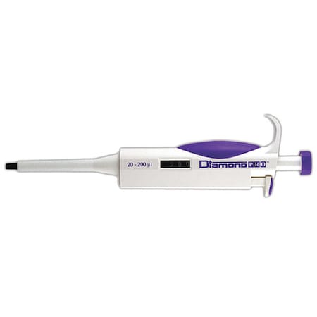 Globe Scientific Pipette, Adjustable, 20-200uL 3311-200