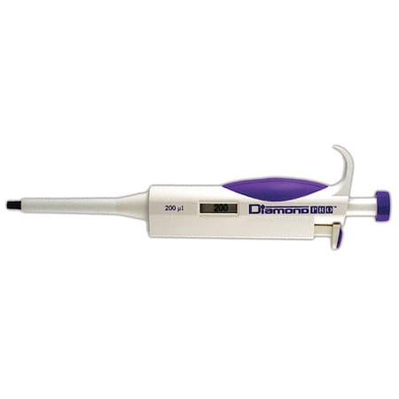 Globe Scientific Pipette, Adjustable, 200uL 3312-200