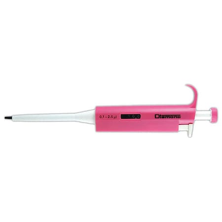 Globe Scientific Pipette, Adjustable, 0.1 - 2.5uL 3301-1