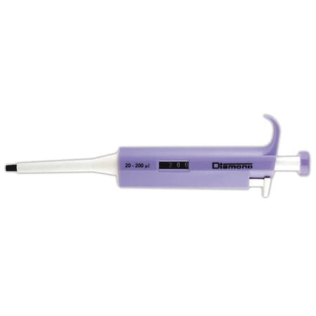 Globe Scientific Pipette, Adjustable, 20 - 200uL 3301-200