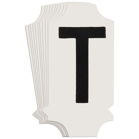 Brady LetterLabel, 1-3/4inH, 7/8inW, PK10 5010P-T