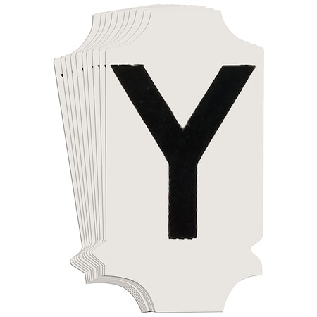 Brady LetterLabel, 1-3/4inH, 1-1/8inW, PK10 5010P-Y
