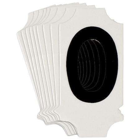 Brady NumberLabel, 1-3/4inH, 7/8inW, PK10 5010P-0