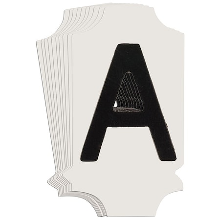 Brady LetterLabel, Polyester, 1-3/4inH, 1inW, PK10 5010P-A
