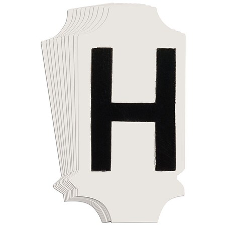 Brady LetterLabel, 1-3/4inH, 7/8inW, PK10 5010P-H
