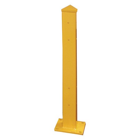 Hallowell Guardrail, Dbl Rail, 5"X5"X42", Yellow GRPA42-2