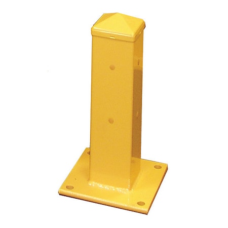 Hallowell Guardrail, Dbl Rail, 5"X5"X18", Yellow GRPA18-1