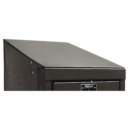 Hallowell Individual Slope Top, 12"X12"X4", Black KISTT1212ME