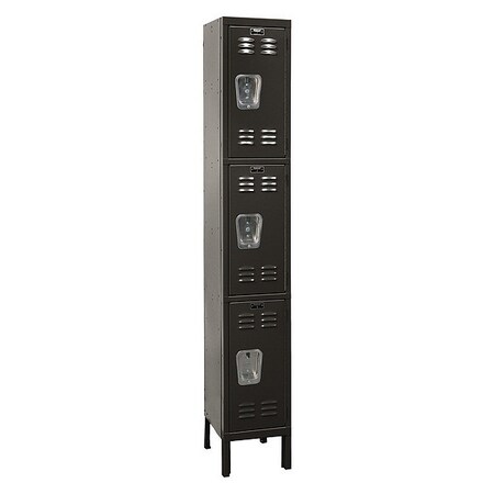 Hallowell Premium Locker, 12"X18"X78", Trpl Tier, 12 in W, 18 in D, 24 in H U1288-3A-ME