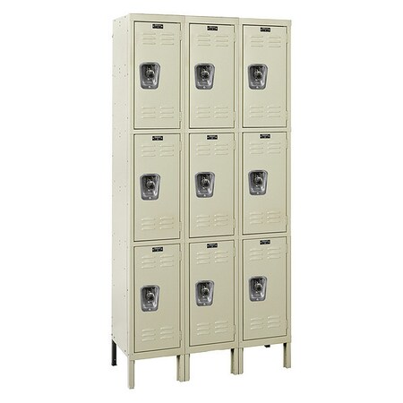 Hallowell ReadyBuilt Locker, 36"X18"X78", Trpl Tier URB3288-3A-PT