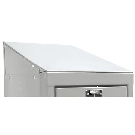 Hallowell Slope Top End Closure, 15"X5", Gray KISE15PL