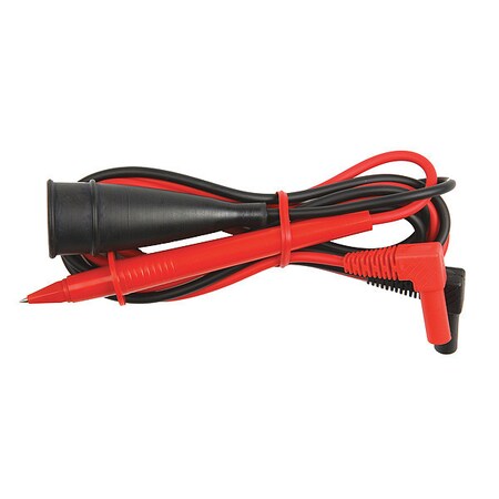Test Products Intl Red, black lead w large alligator clip 4f A072