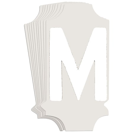 Brady LetterLabel, Polyester, 1-3/4inH, 1inW, PK10 5040P-M