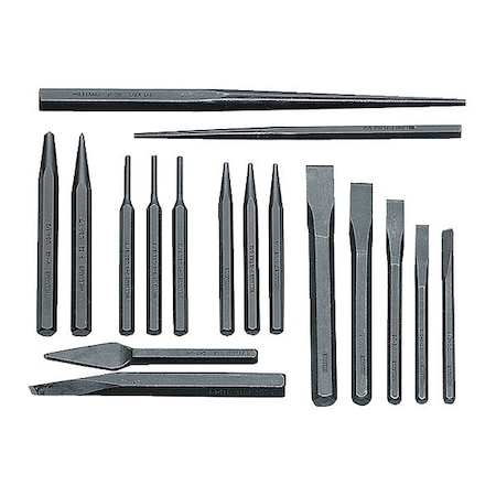 Williams Williams Punch and Chisel Set, 17 Pieces PC-17