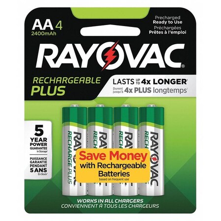 Rayovac Precharged Recharg. Battery, D, NiMh, PK2 PL713-2 GENE