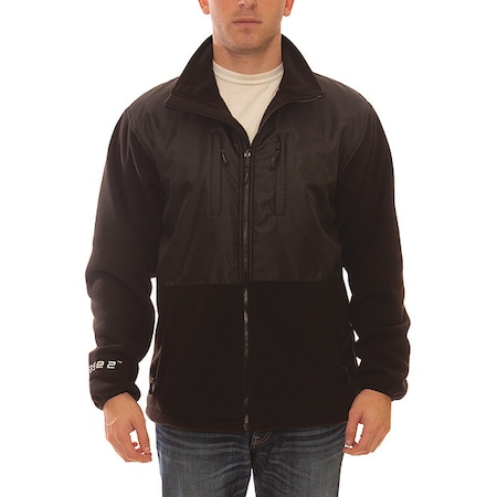 Tingley Jacket, Polyester, Zipper Front, Black, M J73013