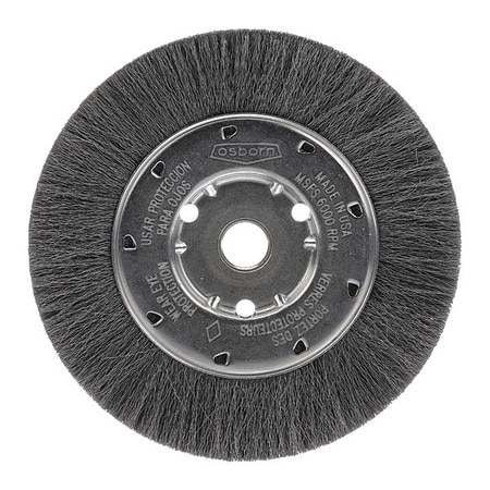 OSBORN Crimped Wire Narrow Face Wheel Brush, 6" 0002158700