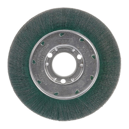 Osborn Encapsulated Narrow Face Wheel Brush, 6", Mounting Type: Arbor Hole 0002150400