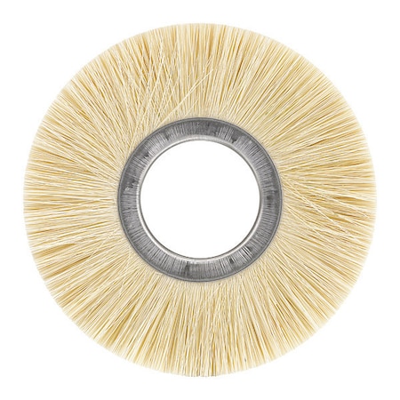 OSBORN Untreated Tampico Wheel Brushes, 10", Mounting Type: Arbor Hole 0002001800