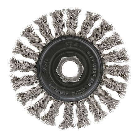 Osborn Knot Wire Wheel Brush, 4" dia., 4" 0002637700