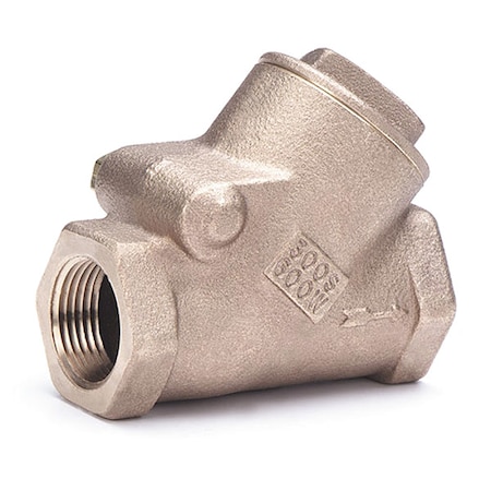 Milwaukee Valve 3/4" FNPT Bronze Swing Y Check Valve 507 3/4