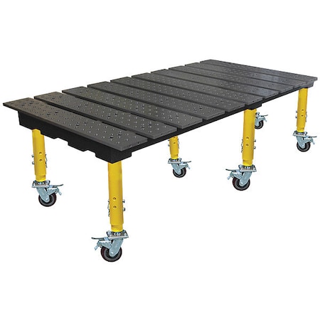 Buildpro Modular Wldng Table, Adj. Legs, 6.5x3 ft. TMQRC57838