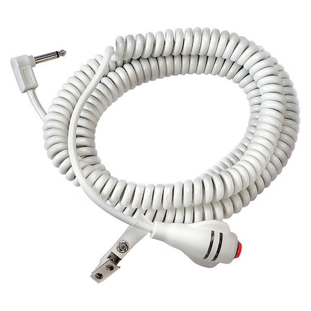 Crest Healthcare Call Cord, Coiled, White, 16 ft. L 9900CLW-16