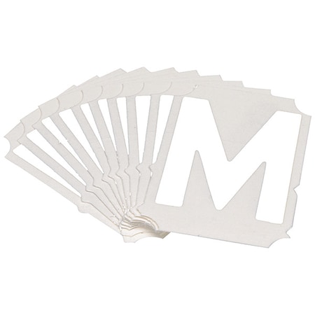 Brady LetterLabel, Polyester, 2inH, 1-7/8inW, PK10 5080P-M