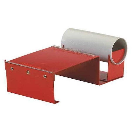 Partners Brand Industrial Metal Label Protection Tape Dispenser, 6", Red, 1/Each TDLAB6ML