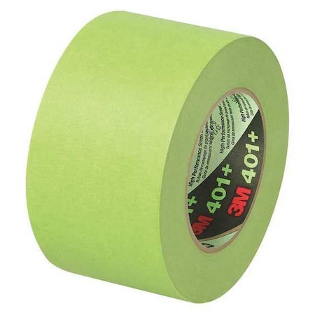 3M Masking Tape, 3x60 yd., Green, PK8, 3" W x 60 yds. L, Green, 8 PK T938401
