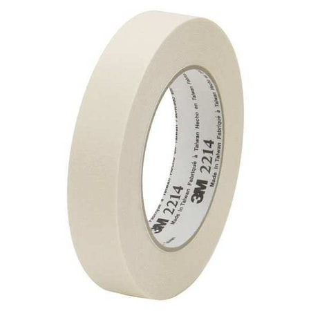 3M Masking Tape, 1 x6 0 yd., Natural, PK36, 1" W x 60 yds L, Natural, Rubber Adhesive, 36 PK T9352214