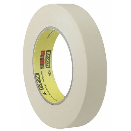 Scotch Masking Tape, 3/4x60 yd., Tan, PK12, 3/4" W x 60 yds L, Tan, 12 PK T93423412PK
