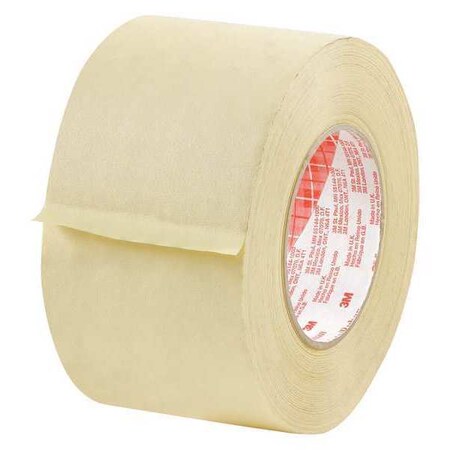 Scotch Masking Tape, 3x60 yd., Tan, PK12, 3" W x 60 yds L, Tan, 12 PK T9382380