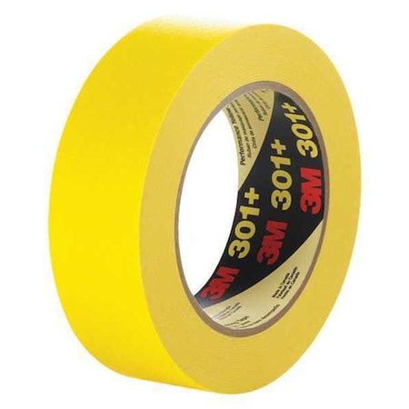 3M Masking Tape, 2x60 yd., Yellow, PK24, 2" W x 60 yds. L, Yellow, 24 PK T937301