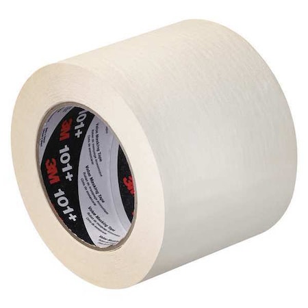 3M Masking Tape, 4x60 yd., Tan, PK8, 4" W x 60 yds L, Tan, 8 PK T939101
