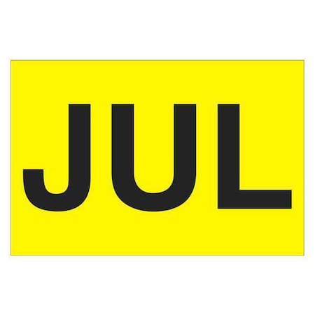 Tape Logic Tape Logic Months of the Year Labels, "JUL", 2" x 3", Fluorescent Yellow, 500/Roll DL6821
