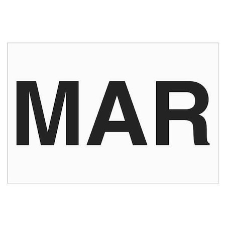 Tape Logic Tape Logic Months of the Year Labels, "MAR", 2" x 3", White, 500/Roll DL6741