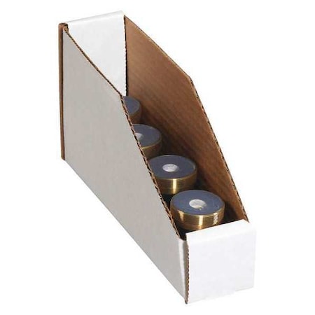 Partners Brand Storage Bin, White, 4-1/2 in H, 2 in W, 9 in L, 25 PK BINBIN29