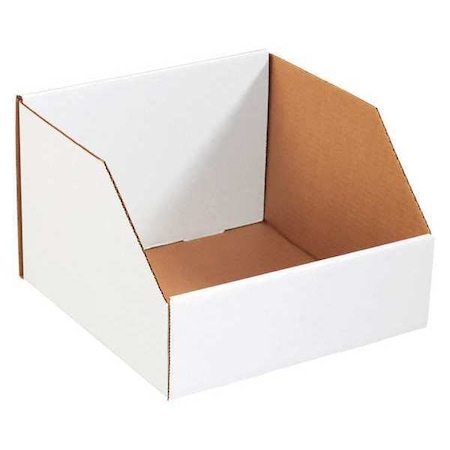 Partners Brand Storage Bin, White, 4-1/2 in H, 8 in W, 9 in L, 50 PK BINBIN89