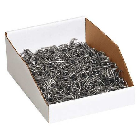 Partners Brand Storage Bin, White, 4-1/2 in H, 9 in W, 12 in L, 50 PK BINMT912