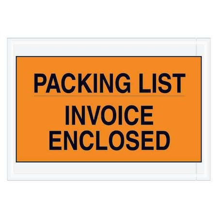 Tape Logic Tape Logic "Packing List/Invoice Enclosed" Envelopes, 7" x 10", Orange, 1000/Case PL419