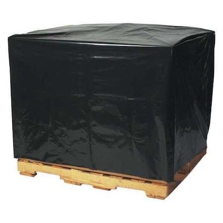 Partners Brand Black Pallet Cover, 48" W, 66" L, 50 PK PC165