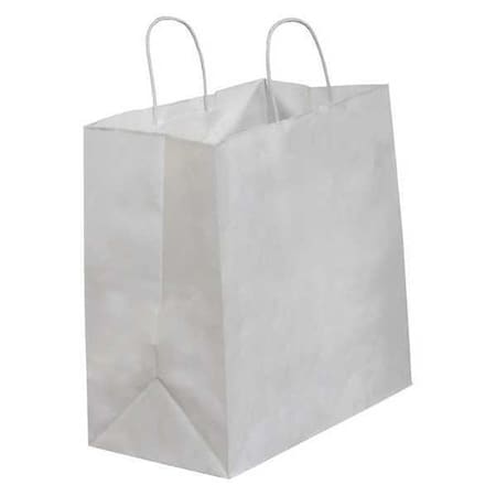Partners Brand Paper Shopping Bags, 13" x 7" x 13", White, PK250 BGS114W