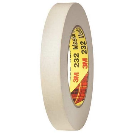 Scotch Masking Tape, 3/4"x60 yd., PK48, 3/4" W x 60 yds L, Tan, 48 PK T934232