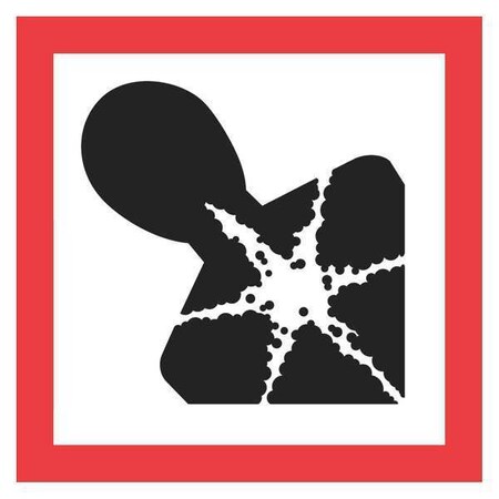 Tape Logic Tape Logic Pictogram Labels, "Health Hazard, 2" x 2", Red/White/Black, 500/Roll DL4240