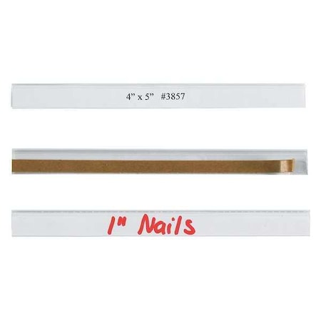 Open-Edge Open-Edge Plastic Label Holder, 1/2" x 6", Clear, PK50 LH101