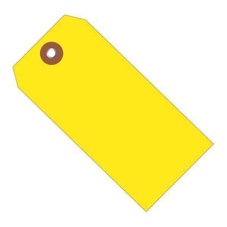 Partners Brand Plastic Shipping Tags, 4 3/4" x 2 3/8", Yellow, PK100 G26052