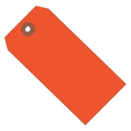 Partners Brand Plastic Shipping Tags, 6 1/4" x 3 1/8", Orange, PK100 G26060